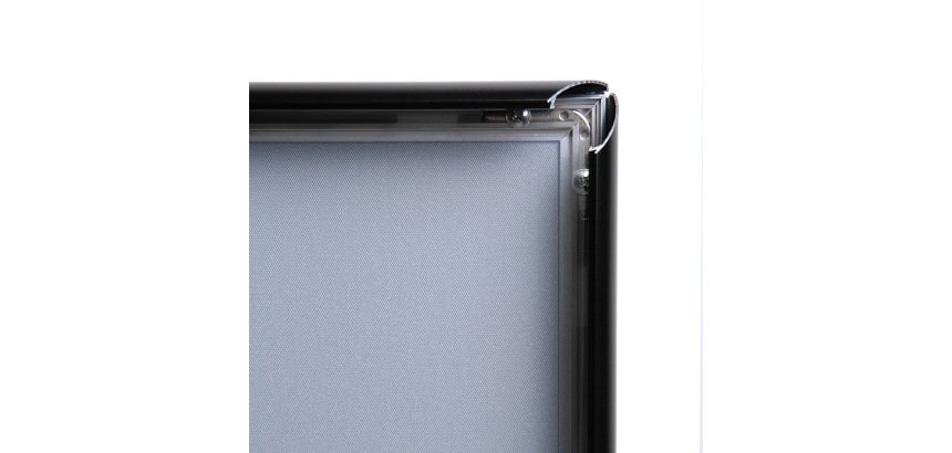 Marco para Póster 50 x 70 cm esquinas en inglete 25 mm Negro