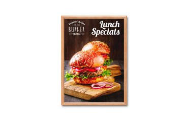 Marco para Póster 50x70 cm esquinas en inglete 25 mm Madera