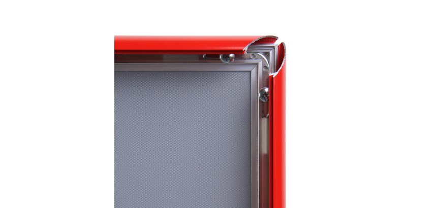 Marco para Póster A4 esquinas en inglete 25 mm Rojo