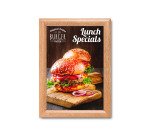 Cadre Clic-Clac Standard A4 Coins en Onglet 25 mm Bois