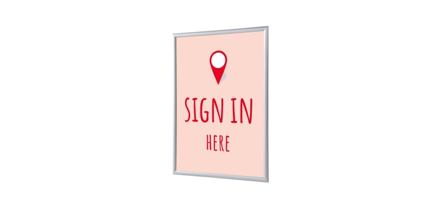 Cornice a scatto G25 Carta per poster A4 Segnaletica R. EN I456