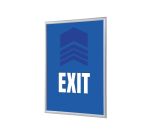 Carta per poster con cornice a scatto G25 A4 Exit Blue EN I477