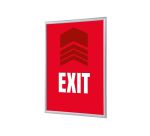Carta per poster con cornice a scatto G25 A4 Uscita Rosso EN I481