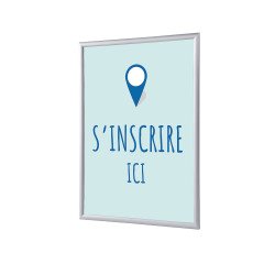 Cadres Clic-clac A4 Komplett-Set Rapport Ici Bleu Français