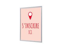 Cadres Clic-clac A4 Komplett-Set Rapport Ici Rouge Français