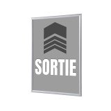 Cadres Clic-clac A4 Komplett-Set Sortir Grise Français