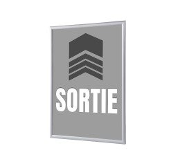 Cadres Clic-clac A4 Komplett-Set Sortir Grise Français