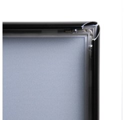 Cornice a scatto da 25 mm con angoli smussati A1 Nero