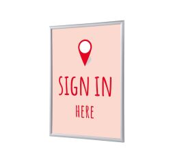 Snap Frame A1 Complete Set Sign In Here Red English