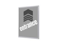 Klapprahmen A1 Komplettset Eingang Grau Englisch