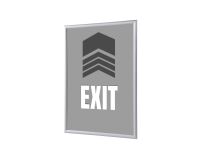 Klapprahmen A1 Komplettset Ausgang Grau Englisch