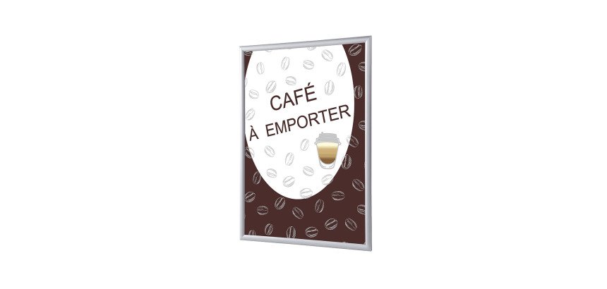 Cadres Clic-clac A1 Komplett-Set Café à Emporter Français