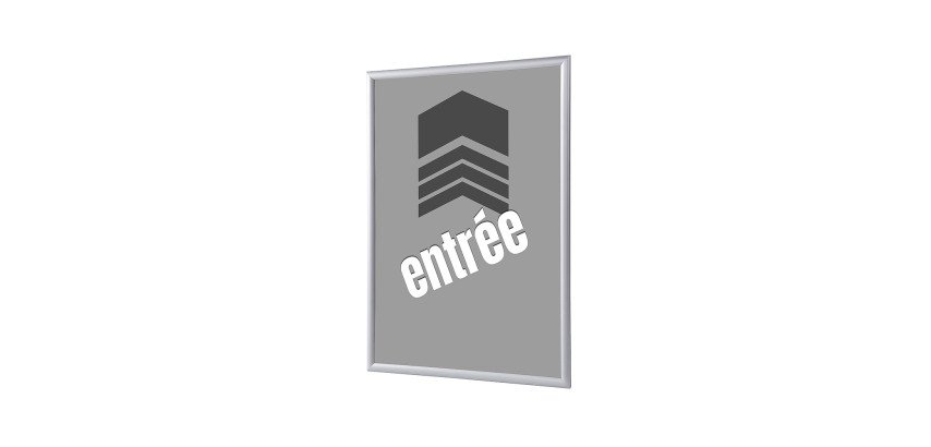 Cadres Clic-clac A1 Komplett-Set Entrée Grise Français