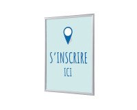 Klemmleiste A1 Komplett-Set S'inscrire ici Französisch blau