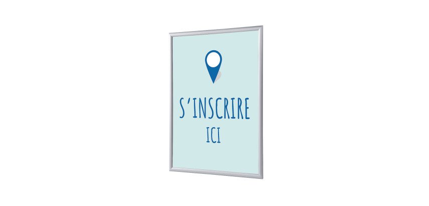 Cadres Clic-clac A1 Komplett-Set Rapport Ici Bleu Français