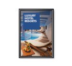 Marco para Póster A2 esquinas en inglete 25 mm Negro