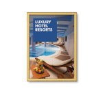 Cadre Clic-Clac Standard A2 Coins en Onglet 25 mm l'Or