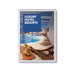 Cadre Clic-Clac Standard A2 Coins En Onglet 25 mm