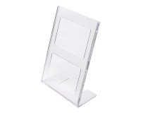 Scritto® Porte-menu L-Stand Acrylique A4 Portrait