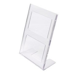 Soporte Para Folletos y Menús Vertical de Poliestireno A4