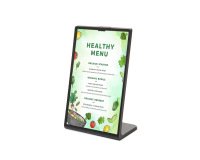 Porte-Menu "L" Scritto® A6 Noir