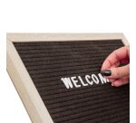 Tableau Noir à Lettres 40 x 60 cm avec Cadre en Bois