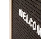 Tableau Noir à Lettres 40 x 60 cm avec Cadre en Bois