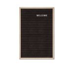 Tableau Noir à Lettres 40 x 60 cm avec Cadre en Bois