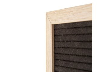 Pizarra Negra con Letras 60 x 80 cm con Marco de Madera
