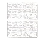 Lot de lettres en plastique blanches pour Tableau Noir à Lettres