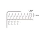 Lot de lettres en plastique blanches pour Tableau Noir à Lettres