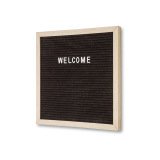 Pizarra Negra con Letras 30 x 30 cm con Marco de Madera