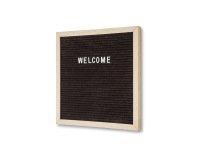 Pizarra Negra con Letras 30 x 30 cm con Marco de Madera