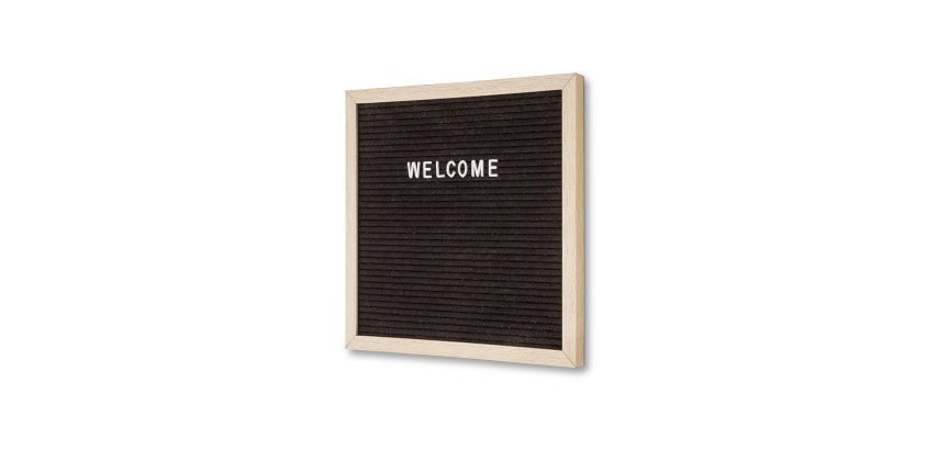 Letterbord Zwart 30 x 30 cm