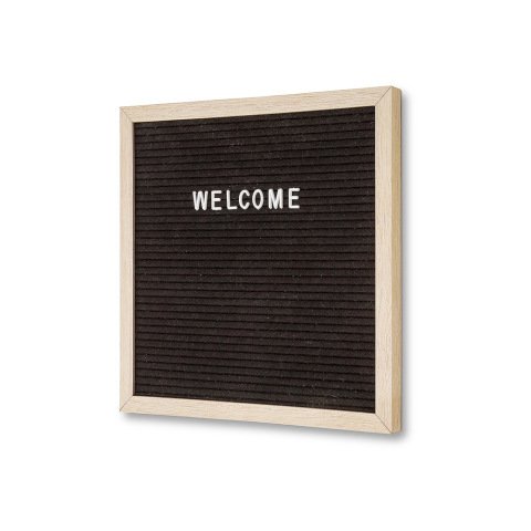 Pizarra Negra con Letras 30 x 30 cm con Marco de Madera