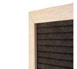 Tableau Noir à Lettres 30 x 30 cm avec Cadre en Bois