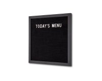Pizarra Negra con Letras 30 x 30 cm con Marco Negro