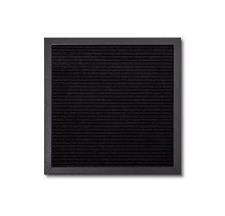 Black Letter Board Black 30 x 30 cm