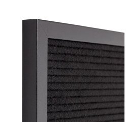 Black Letter Board Black 40 x 60 cm