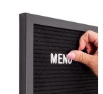 Tableau Noir à Lettres 40 x 60 cm avec Cadre Noir