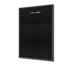 Tableau Noir à Lettres 60 x 80 cm avec Cadre Noir