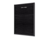 Letterboard Schwarz 60 x 80 cm mit schwarzem Rahmen