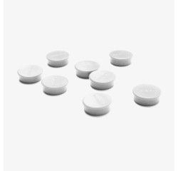 Scritto® Paquete De Imanes 2 cm Blanco
