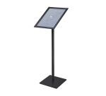 Porte-Menu dessin Standard Plaque Acier A3 Coins en Onglet 25 mm Noir