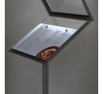 Logo Du Support De Menu Verrouillable LED 2 x A4