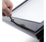 Présentoir Porte Menu Verrouillable 2x A4 LED