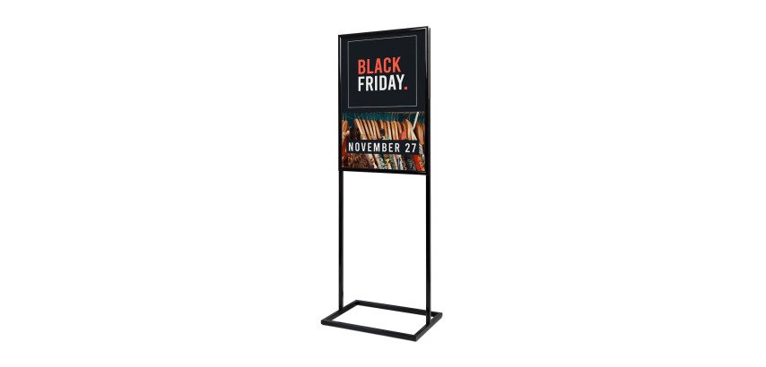 Présentoir d’affiche decor à encliqueter A1 Noir