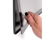 Cadre Poster Magnétique Slim A2 Noir