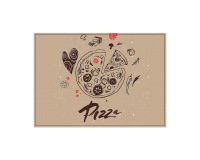 Sets De Table Pizza Abstrait