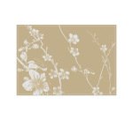 Mantel Individual Flor Abstracta Beige